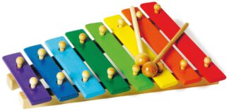 Xylophon, bunt mit 8 Noten