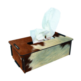 Werkhaus Tissuebox Kuhfell