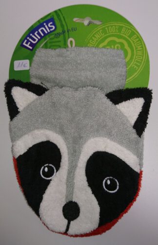 Tier-Waschlappen Waschbär gross - Fürnis